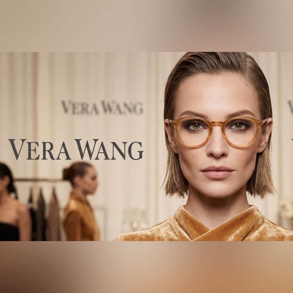 New authentic Vera Wang signature designer prescription eyeglasses frame display